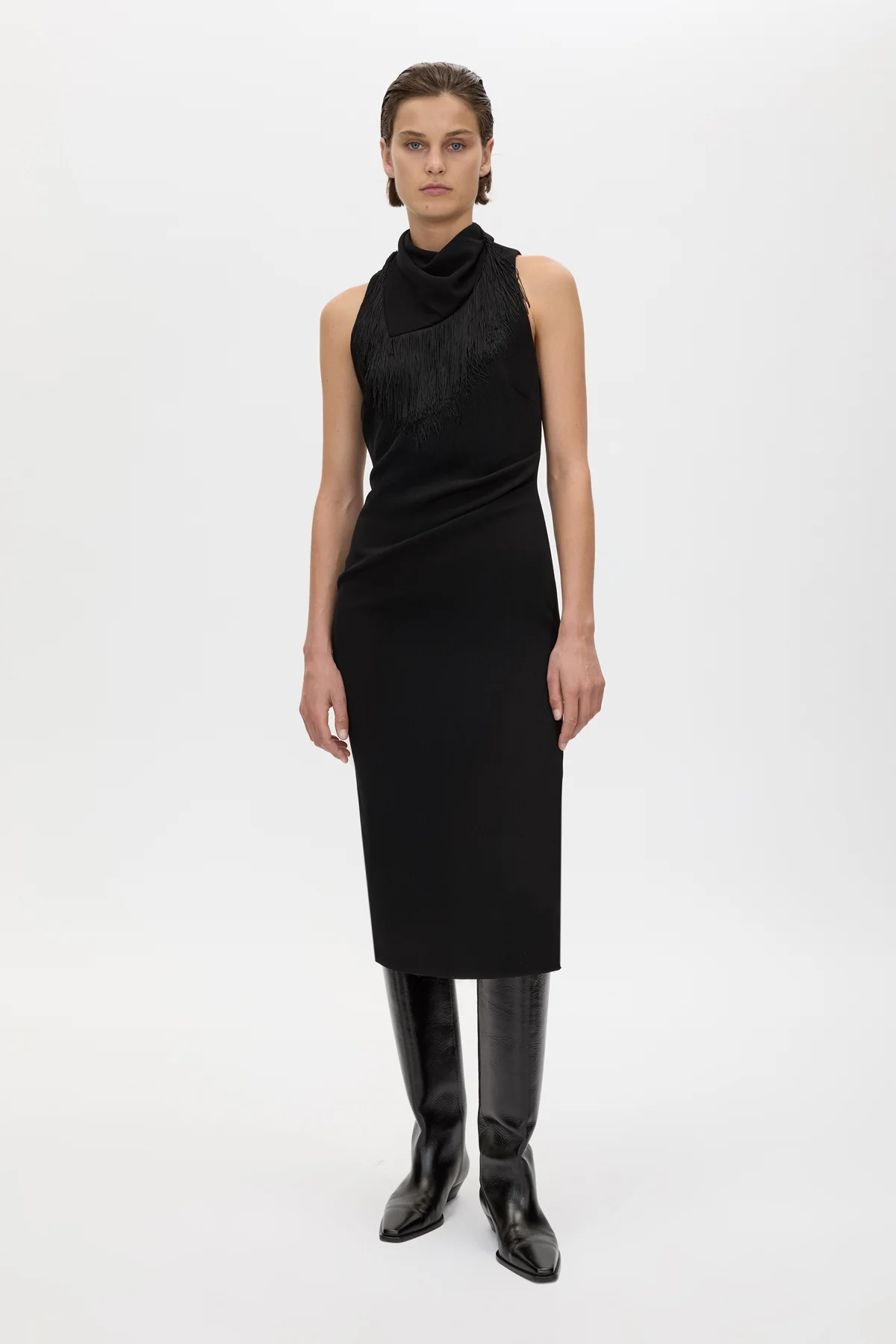 Dune Draped Waist Midi Dress