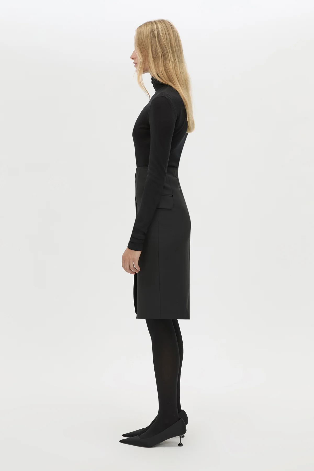 Floret Tailored Midi Skirt - Image 4