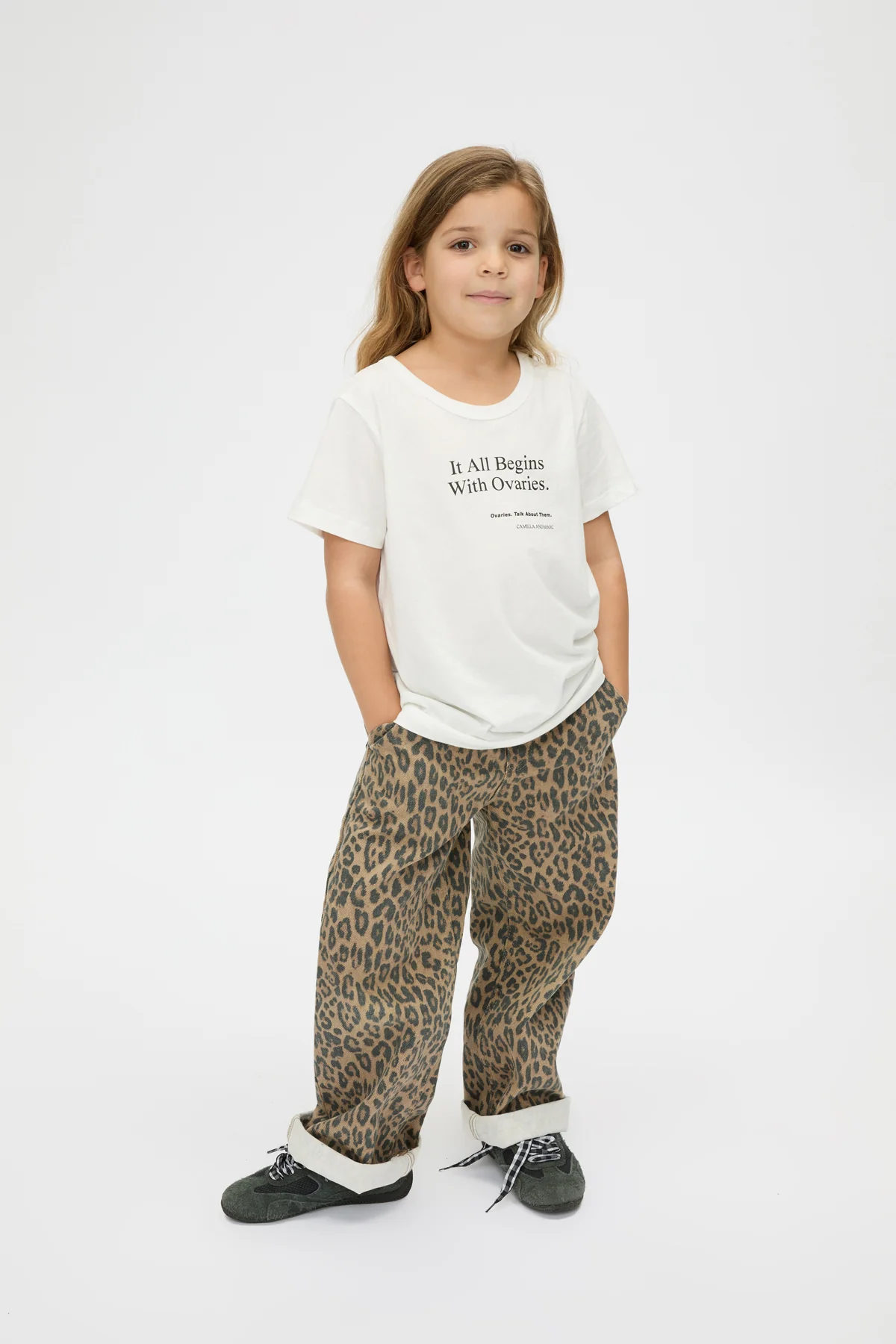 It All Begins With Ovaries Kids Tee - Image 4