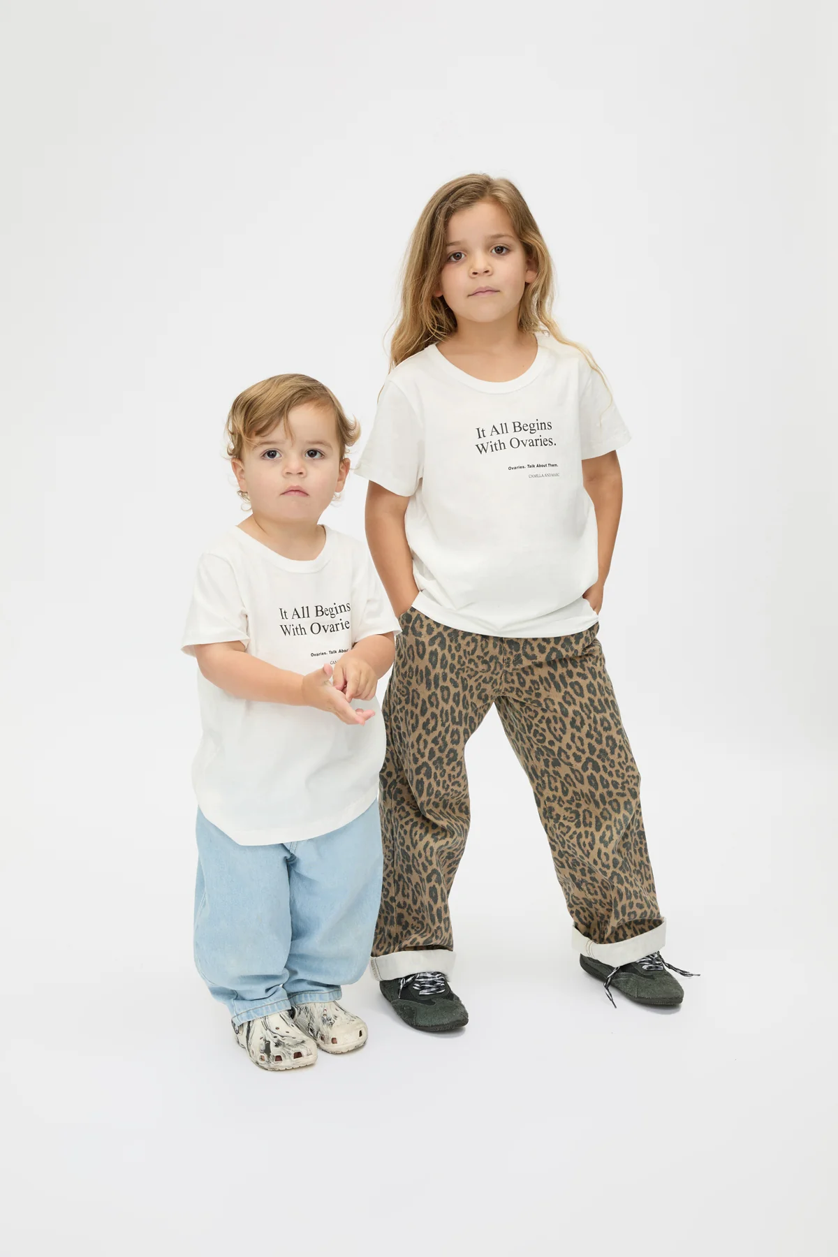 It All Begins With Ovaries Kids Tee - Image 5