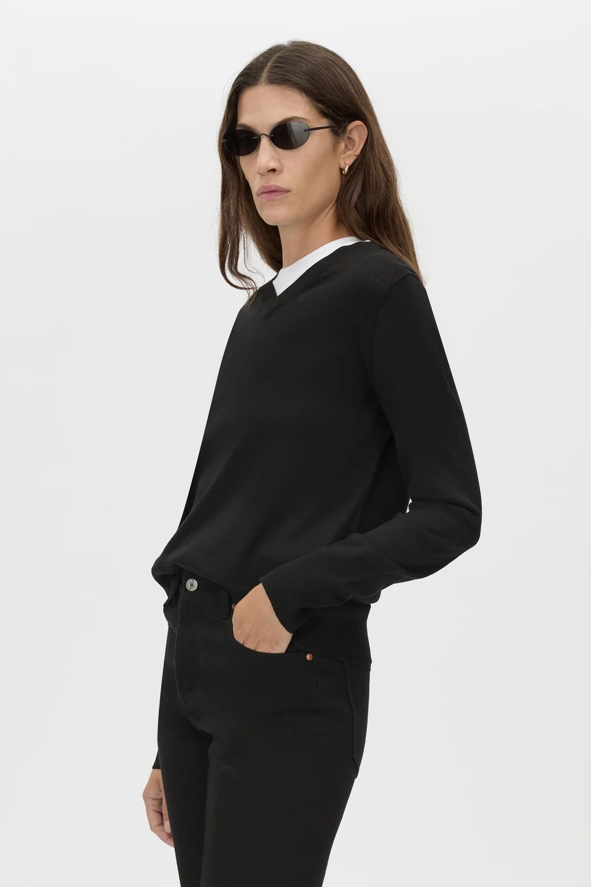 Leona Knit V Neck Sweater - Image 2