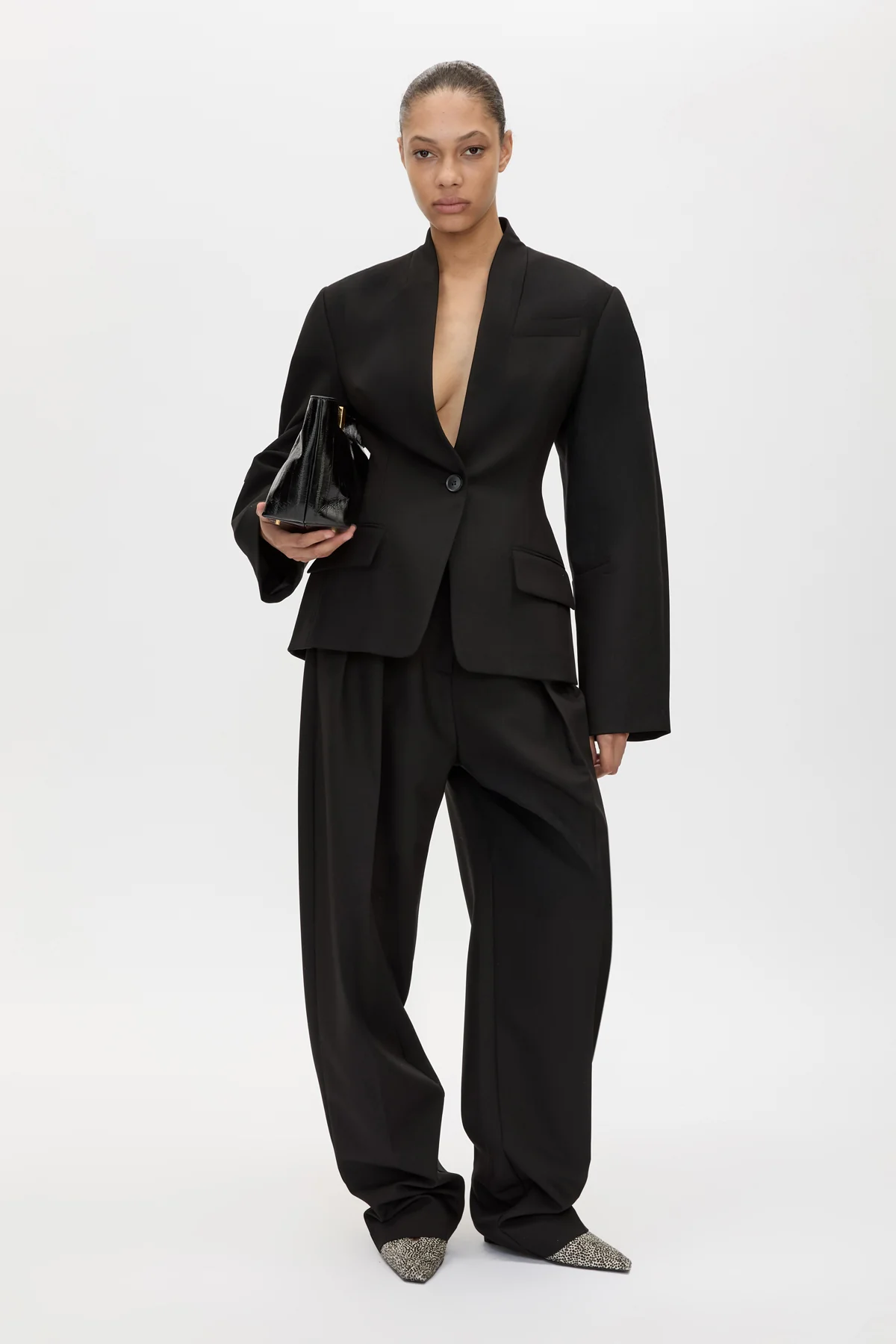 Tala Double Pleat Barrel Leg Pant