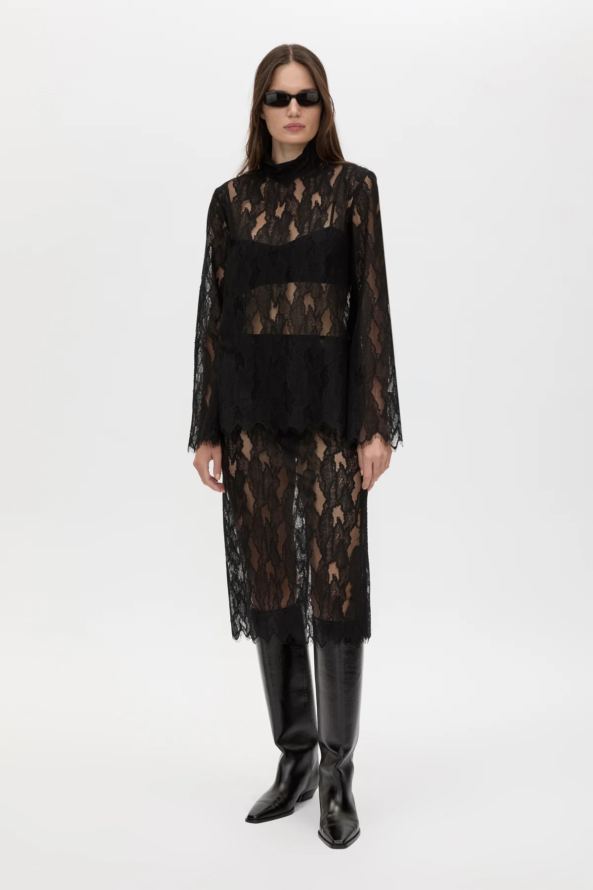 Zemira Lace Midi Skirt - Image 2